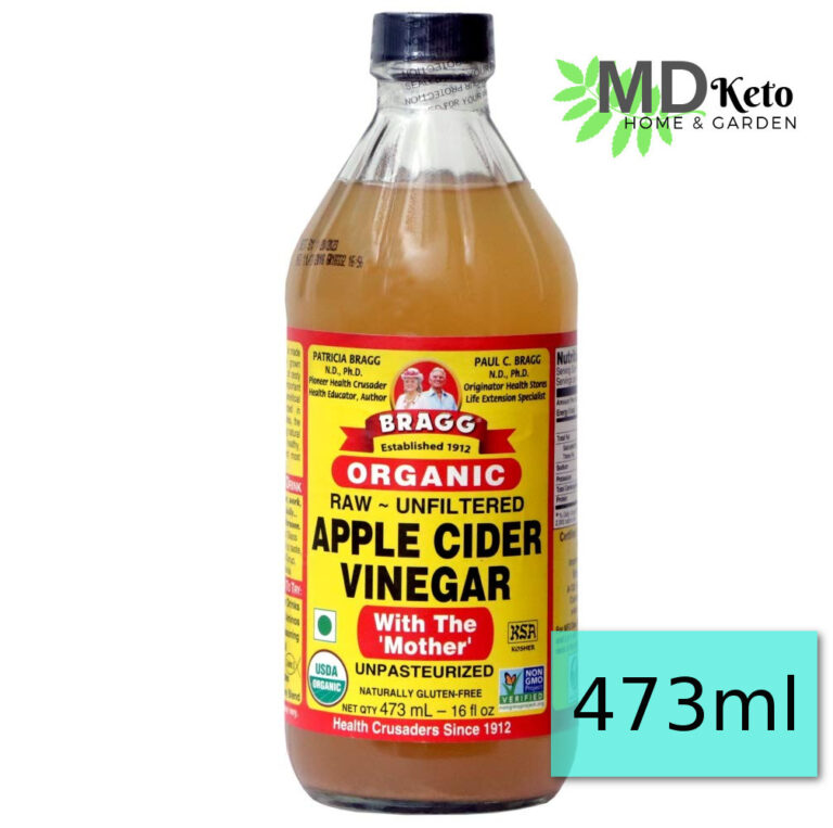 Healthy Bragg apple cider Vinegar 475ml - MD Keto Home \u0026 Garden