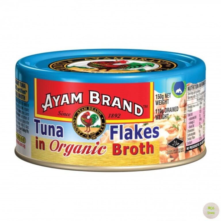 [Ayam brand] 150g Canned Tuna Flakes in organic broth MD Keto Home