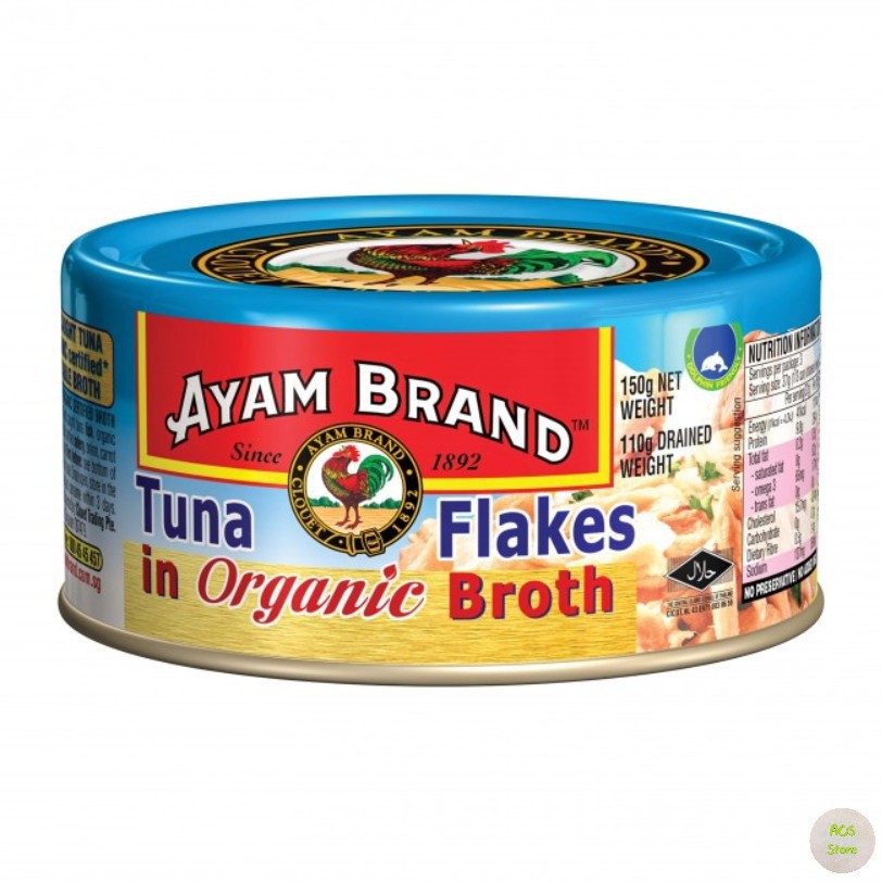 [Ayam brand] 150g Canned Tuna Flakes in organic broth – MD Keto Home