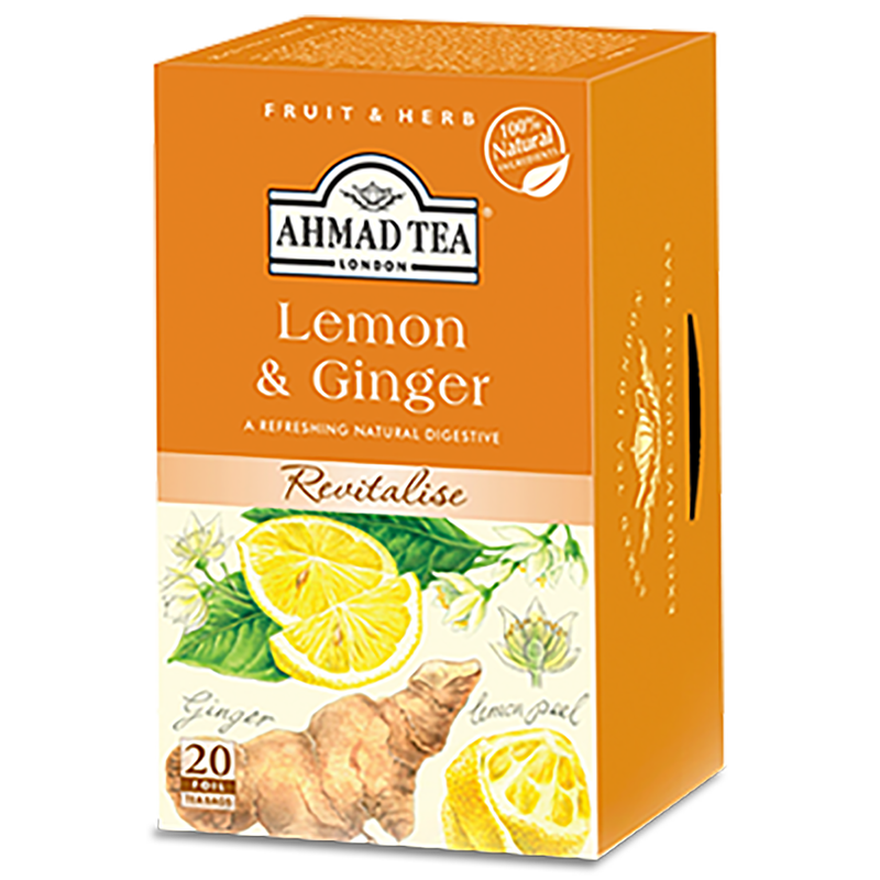 [Ahmad Tea] 20x tea bag Lemon & Ginger MD Keto Home & Garden Malaysia